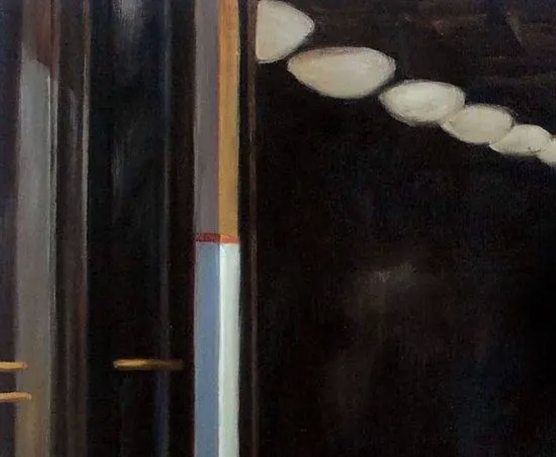 Edward Hopper "Automat" Oil Painting - Image 3 of 5