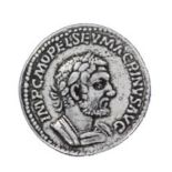 Macrinus, Salus, 217 AD Denarius Coin