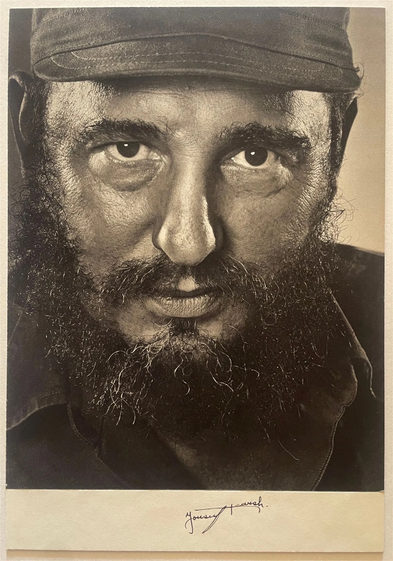 Yousuf Karsh Signed "Fidel Castro" Print