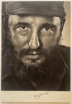 Yousuf Karsh Signed "Fidel Castro" Print