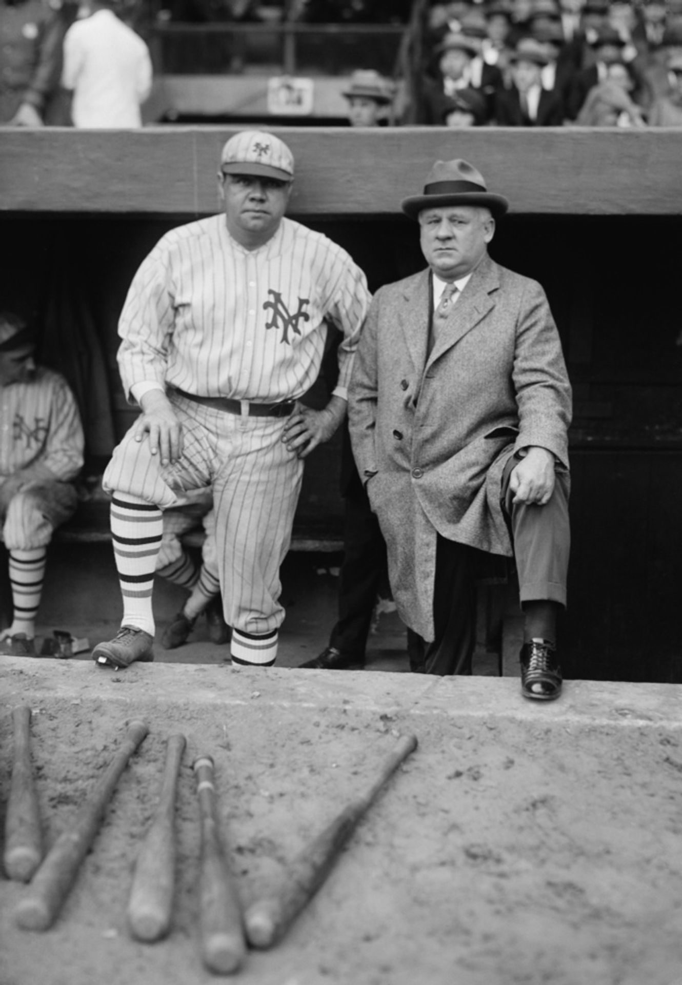 Babe Ruth with John Mcgraw Print