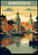 Sweden Travel Poster