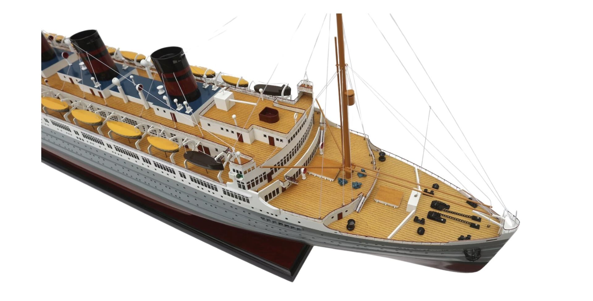 SS Queen of Bermuda Wooden Model Desk Scale Display - Bild 4 aus 8