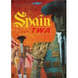 Spain, TWA Travel Poster