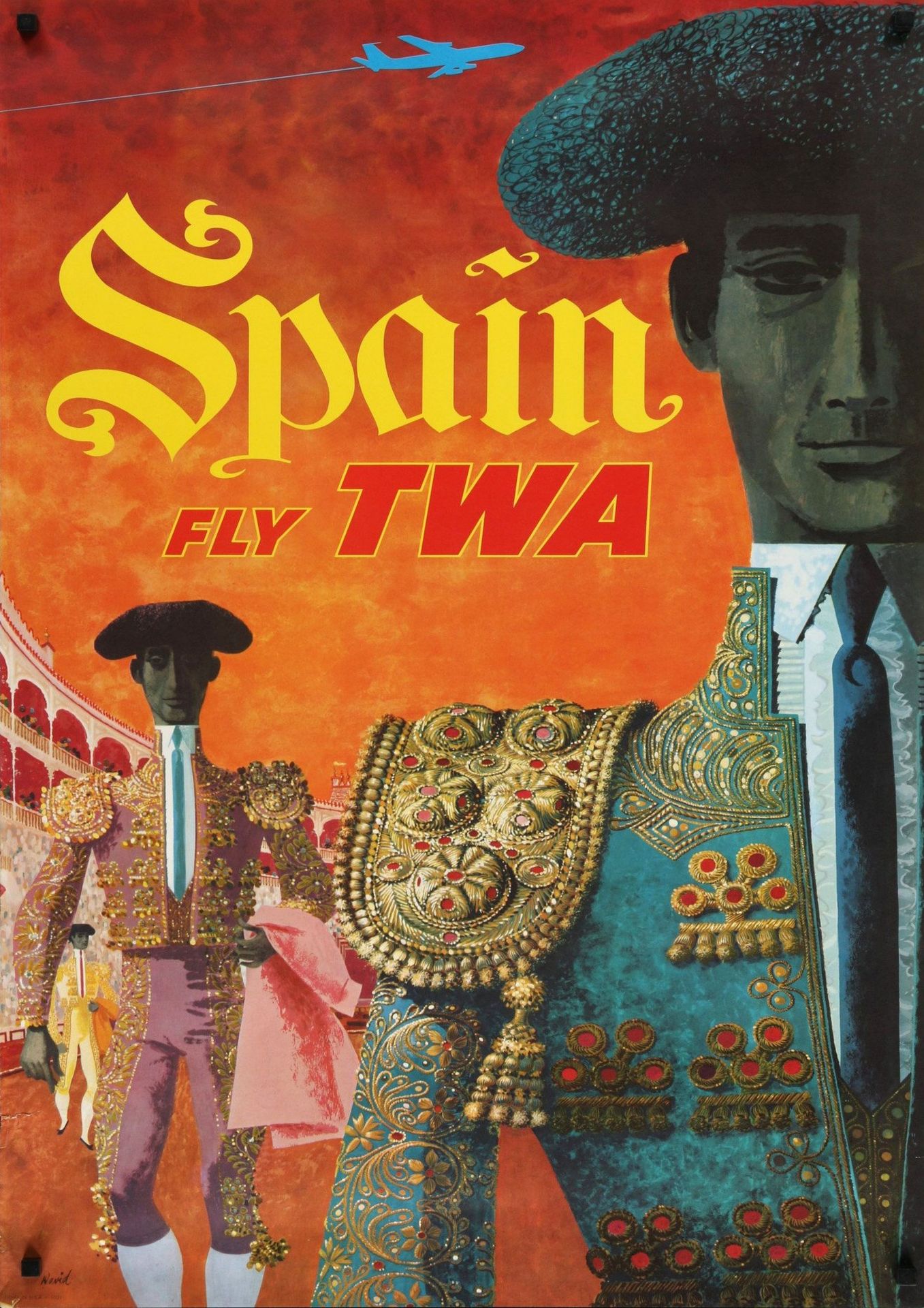 Spain, TWA Travel Poster