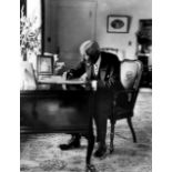 John D. Rockefeller at Desk Photo Print