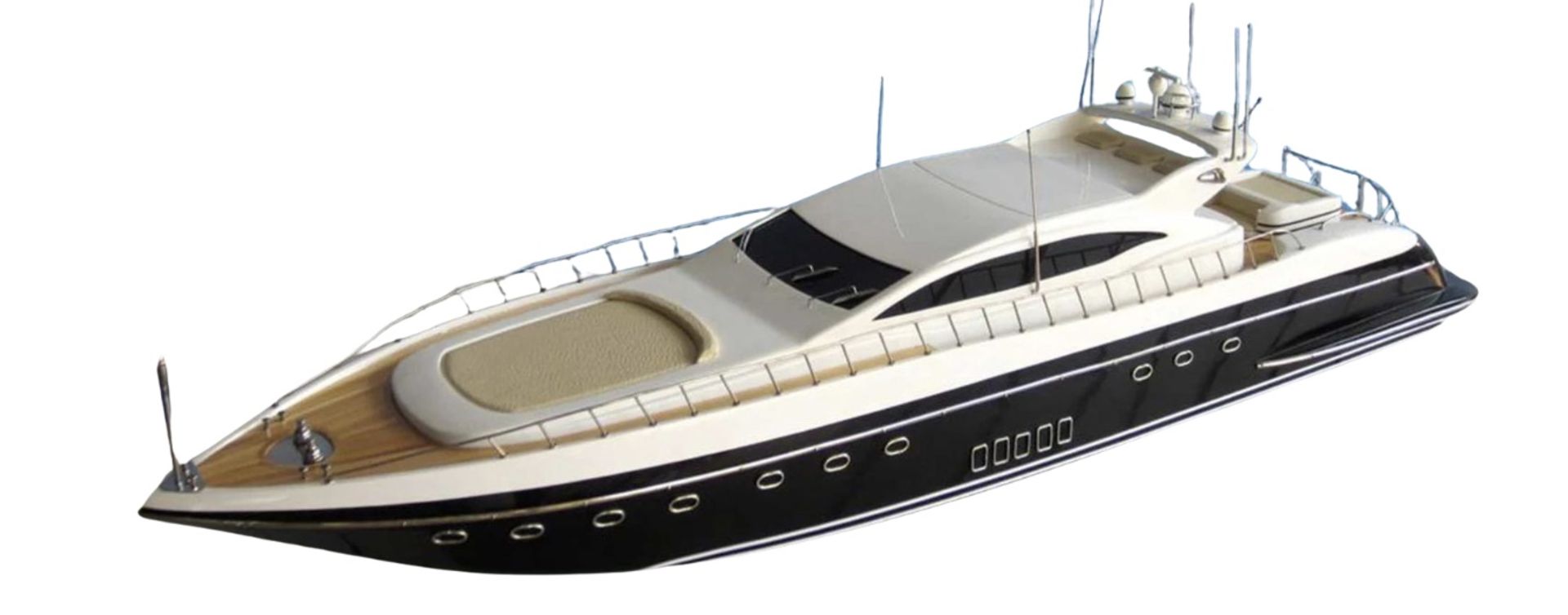 Mangusta Yacht Wooden Scale Desk Display Model - Image 2 of 8
