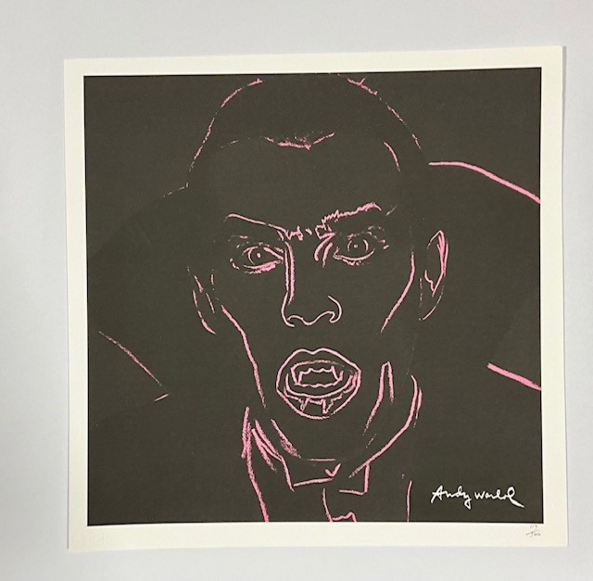 Andy Warhol "DRacula" Offset Lithograph Hnad Numbered