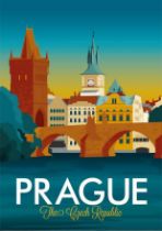 Prague, Czech Republic Travel Poster