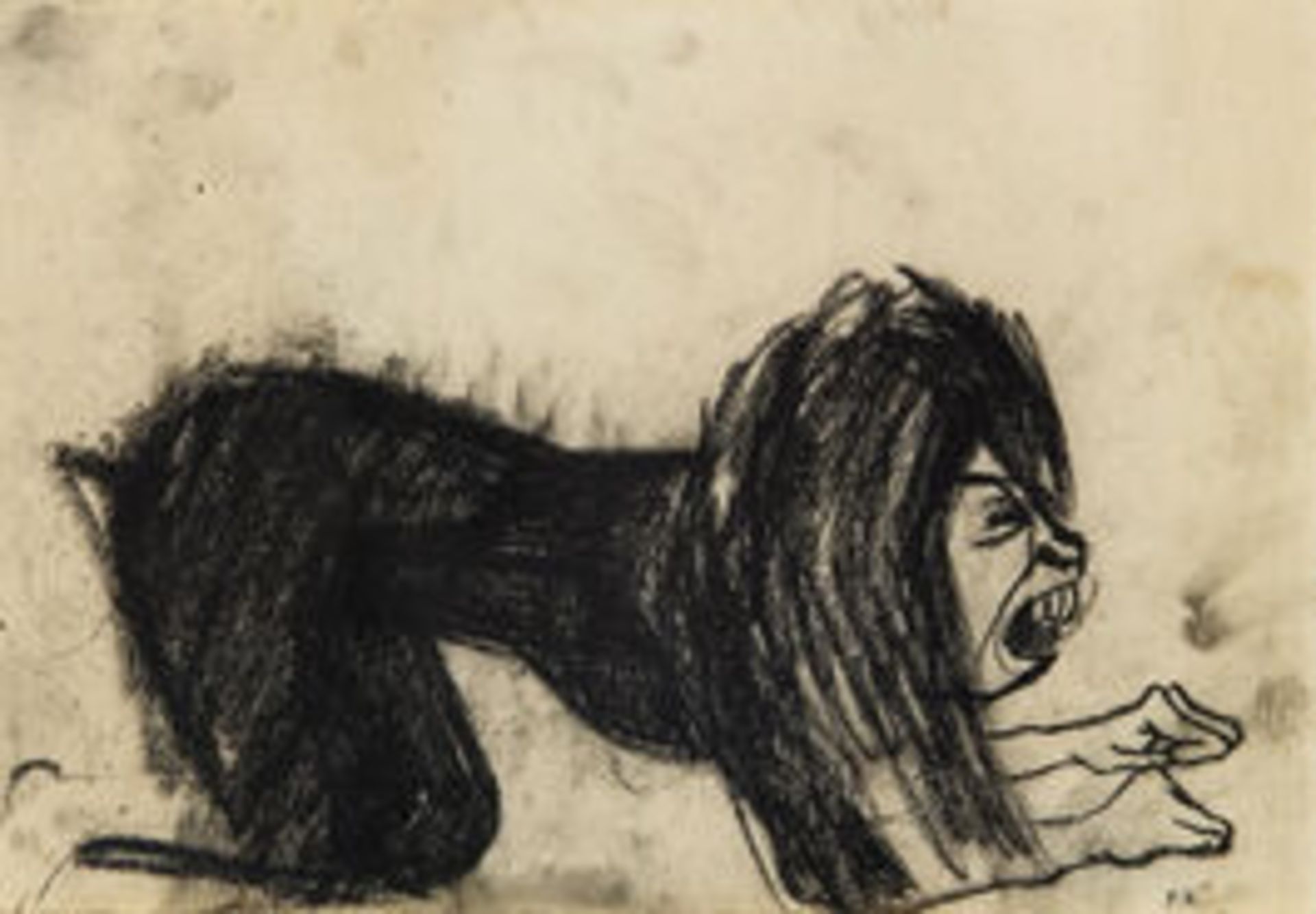 Paula Rego "Dog Woman, 1952" Offset Lithograph
