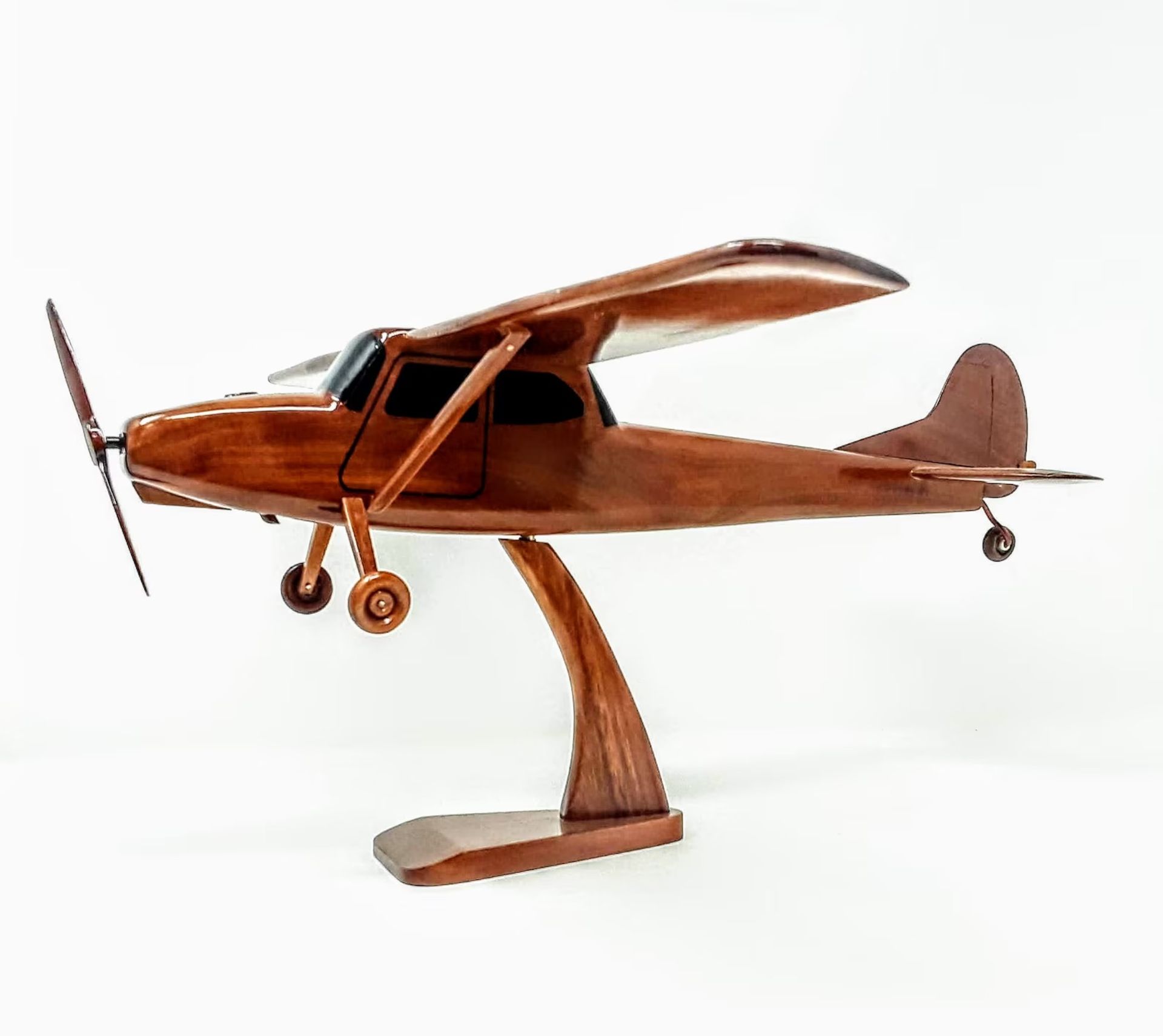 Cessna O-1 Bird Dog Wooden Scale Desk Display Model - Bild 2 aus 5