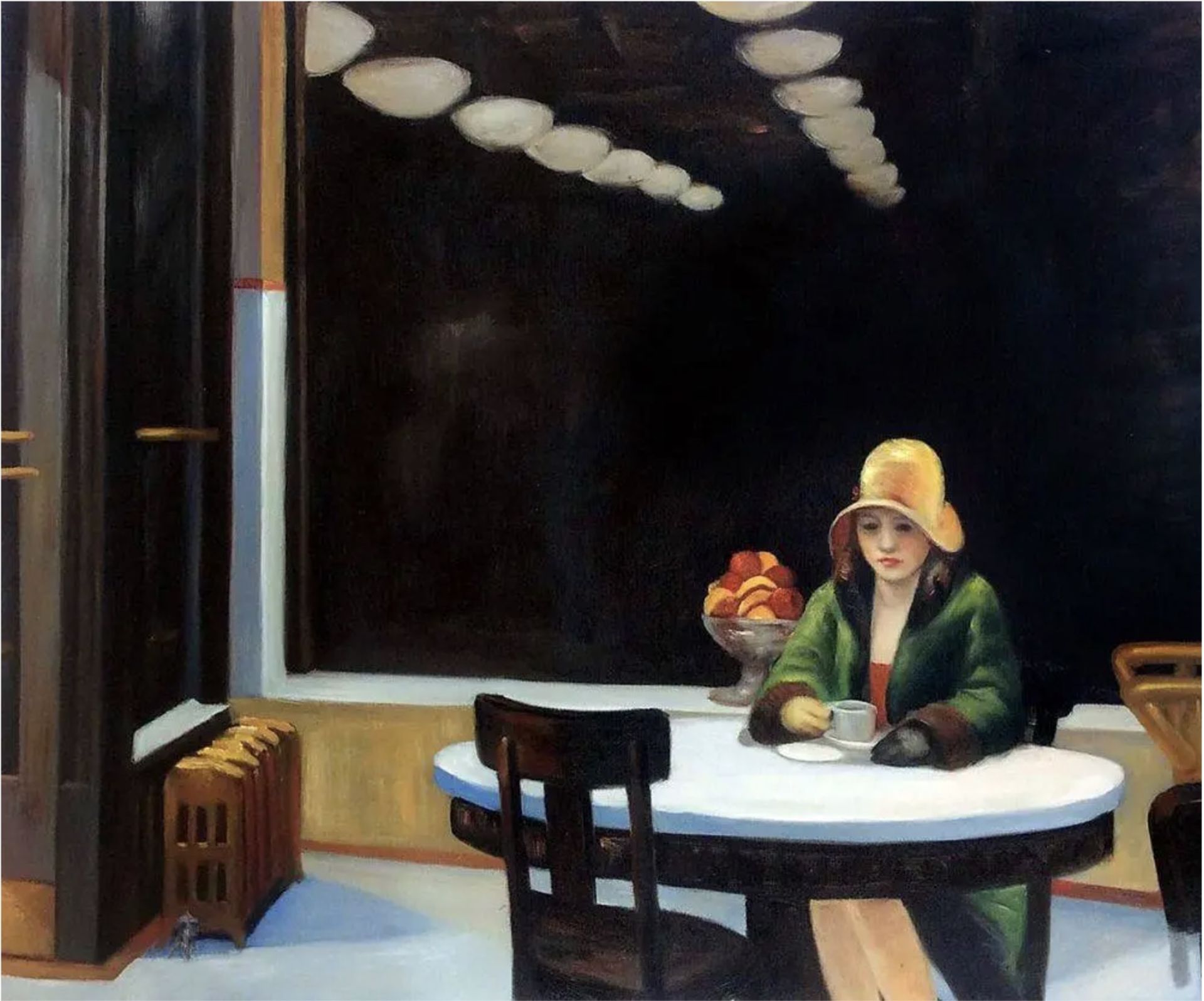 Edward Hopper "Automat" Oil Painting