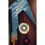 Georgia O'Keeffe "New York Street with Moon, 1925" Offset Lithograph