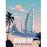 Dubai, United Arab Emirates Travel Poster