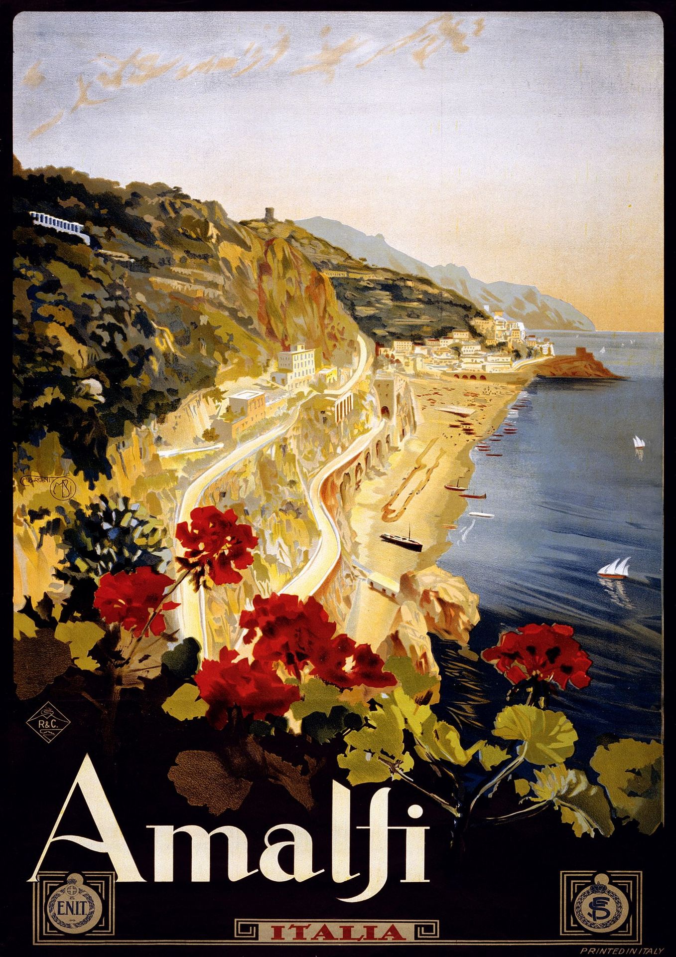 Amalfi, Italy Travel Poster