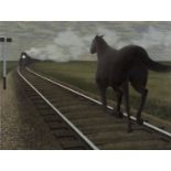 Alex Colville "Horse and Train, 1954" Offset Lithograph