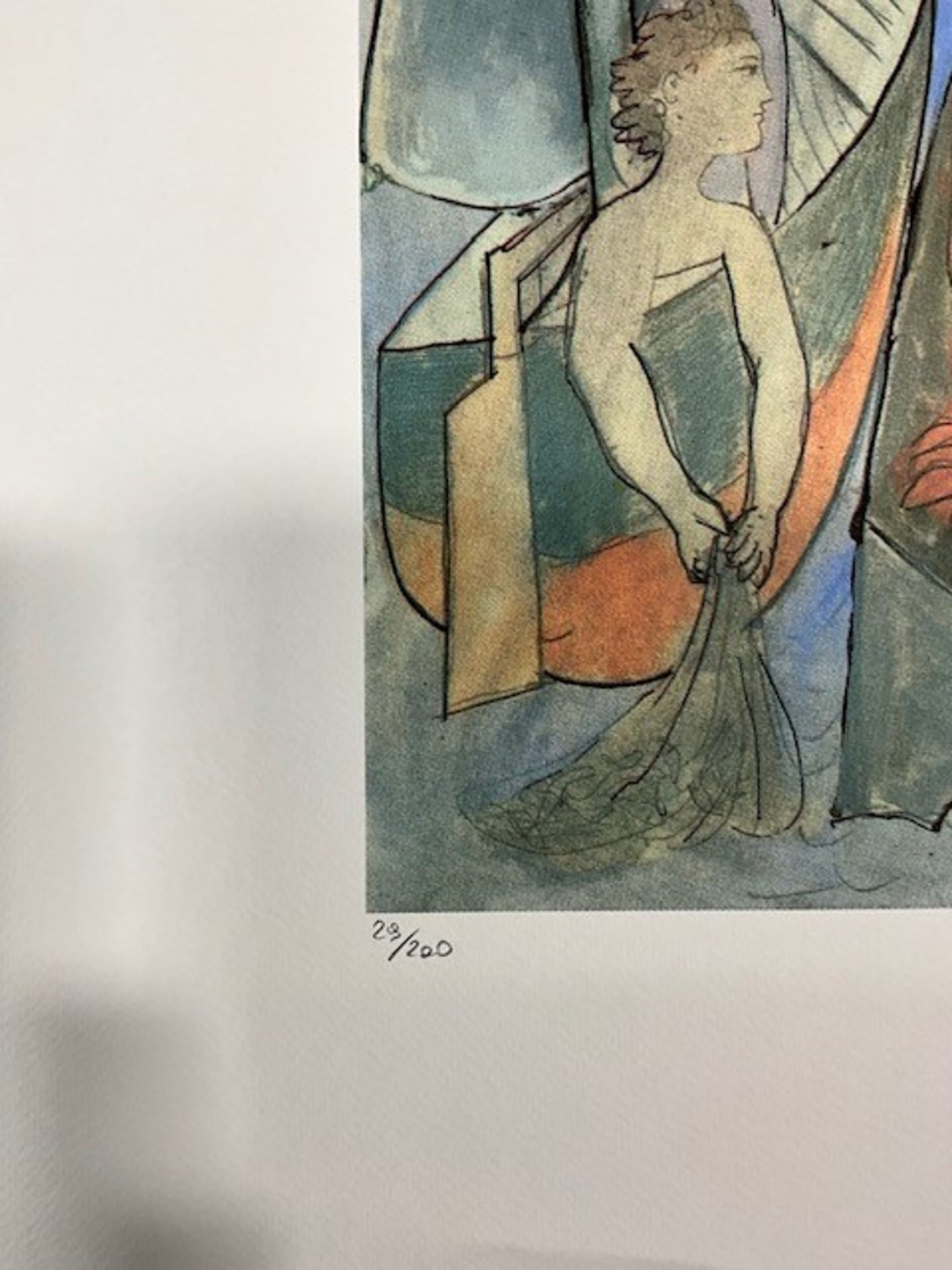 After Pablo Picasso Stamped Hand Numbered Lithograph Print - Bild 6 aus 9