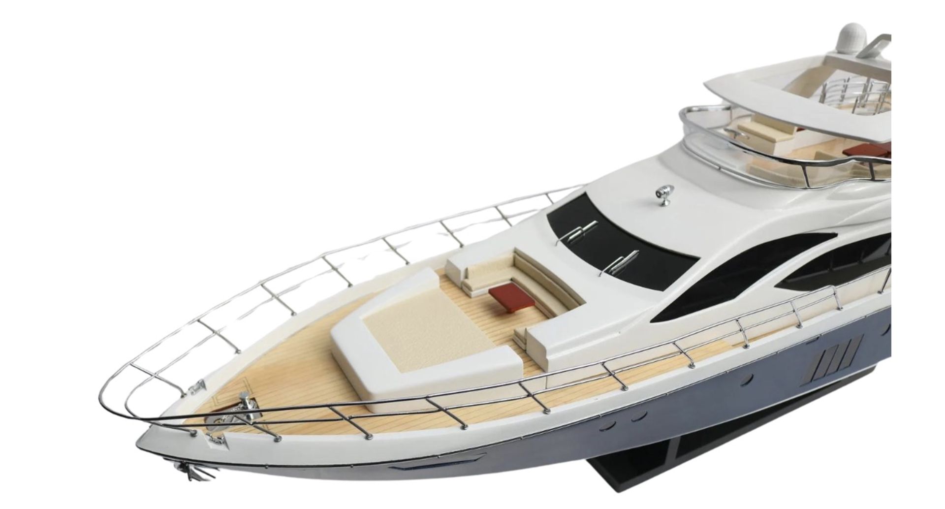 Azimut 82 Yacht Wooden Scale Desk Display Model - Image 7 of 10