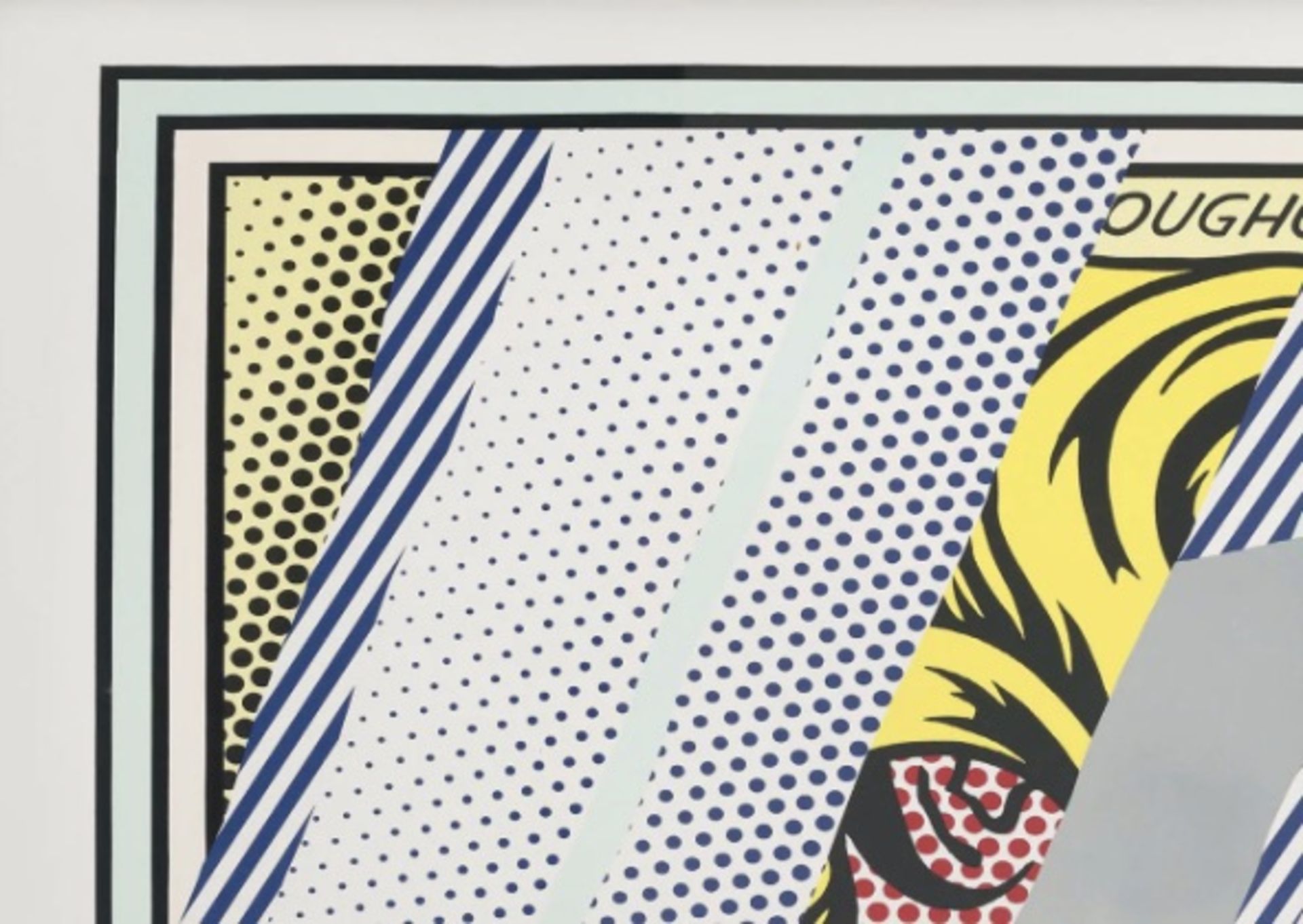 Roy Lichtenstein "Reflections on Girl, 1990" Plate Signed Offset Lithograph - Bild 3 aus 5