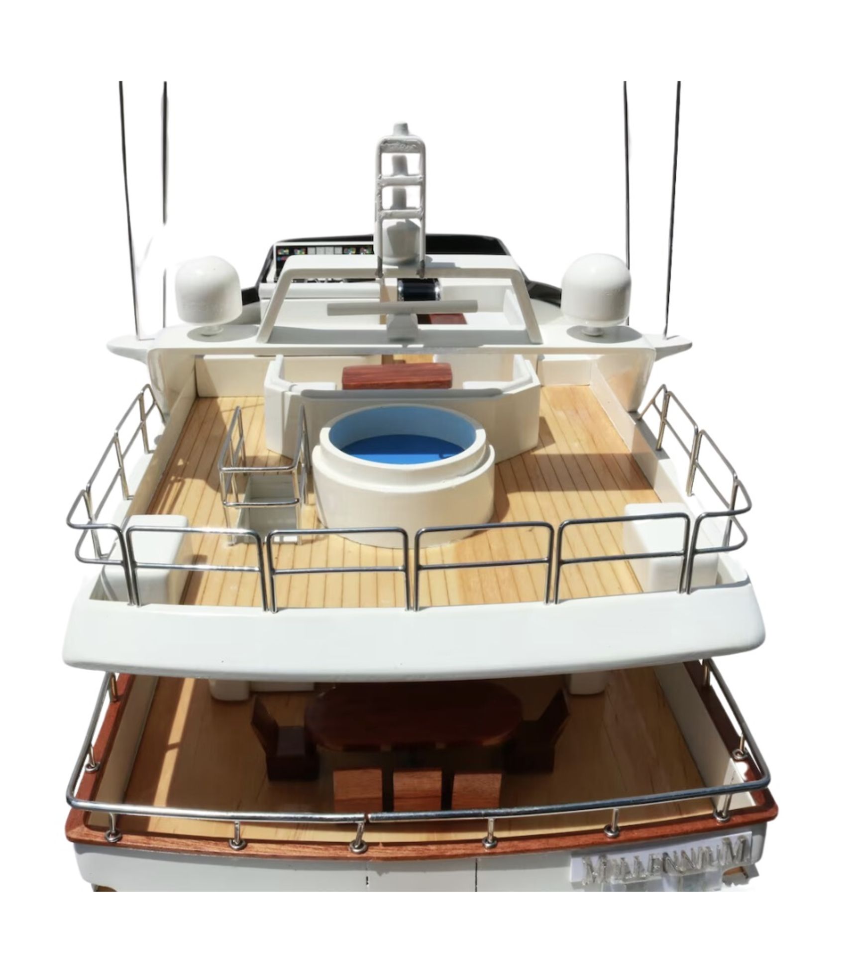 Azimut 100 Yacht Wooden Scale Desk Display - Image 2 of 8