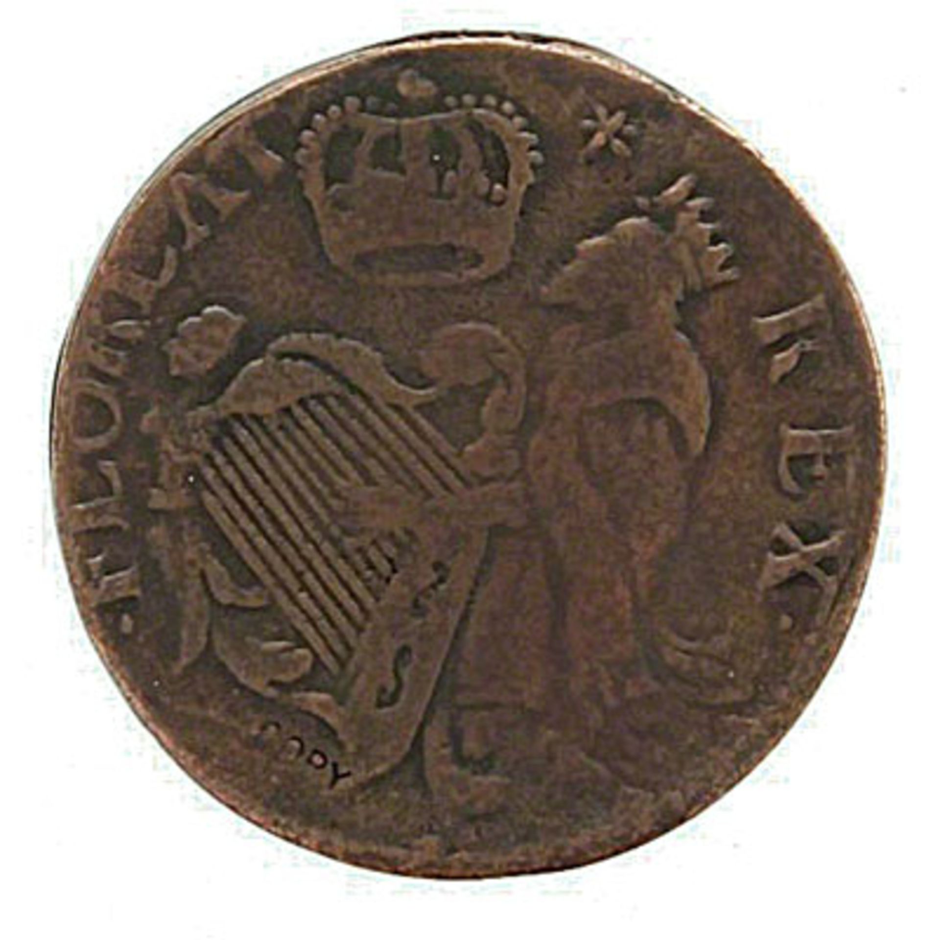 John Roche, St. Patrick 1678 Halfpenny Coin