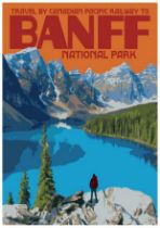 Banff National Park Travel Poster