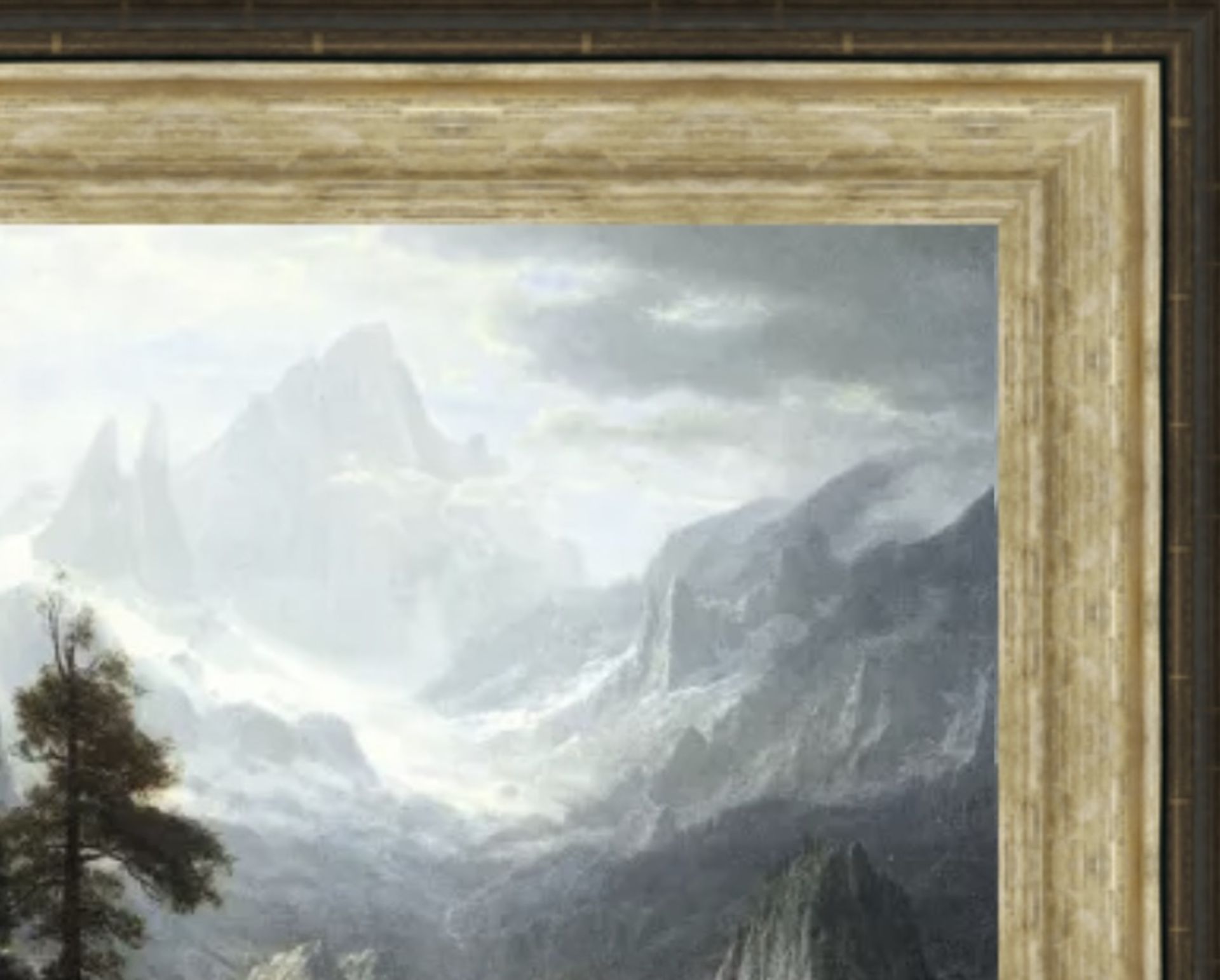 Albert Bierstadt "Sierra Nevada" Oil Painting - Bild 4 aus 5