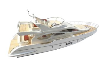 Azimut Yacht Woden Scale Desk Display Model