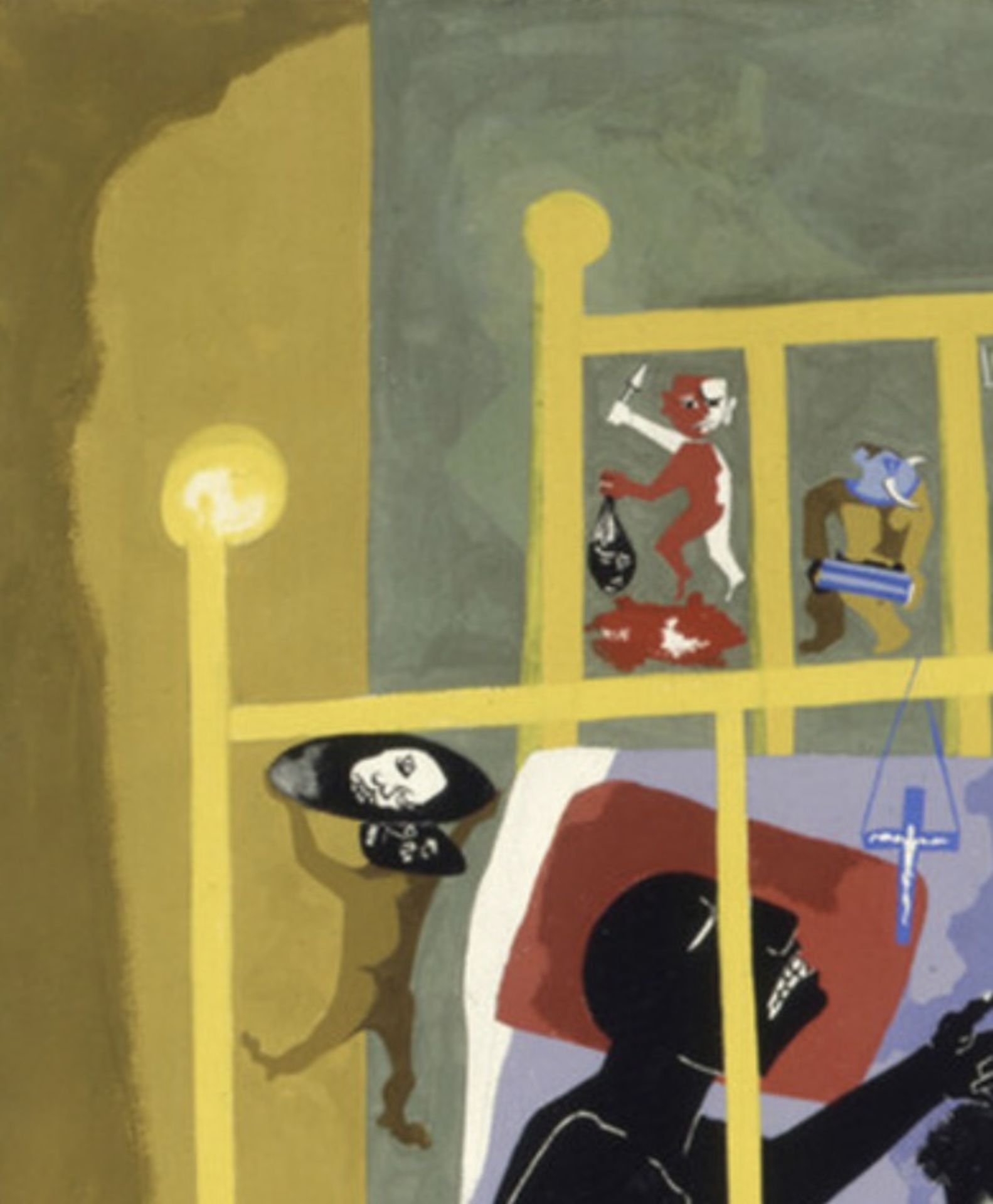 Jacob Lawrence "Dreams, 1965" Offset Lithograph - Image 3 of 5