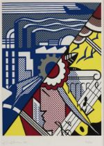 Roy Lichtenstein "Untitled, 1969" Plate Signed Offset Lithograph