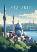 Istanbul Travel Poster