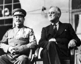 Joseph Stalin and Franklin Roosevelt "Tehran Conference, 1943" Photo Print