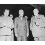 WWII Joseph Stalin, Winston Churchill, and Harry Truman Photo Print 