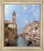 Franz Richard Unterberger "Venice" Oil Painting