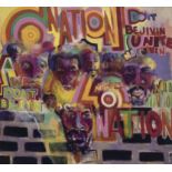 Gerlad Williams "Nation Time, 1969" Offset Lithograph