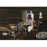 Horace Pippin "Giving Thanks, 1942" Offset Lithograph