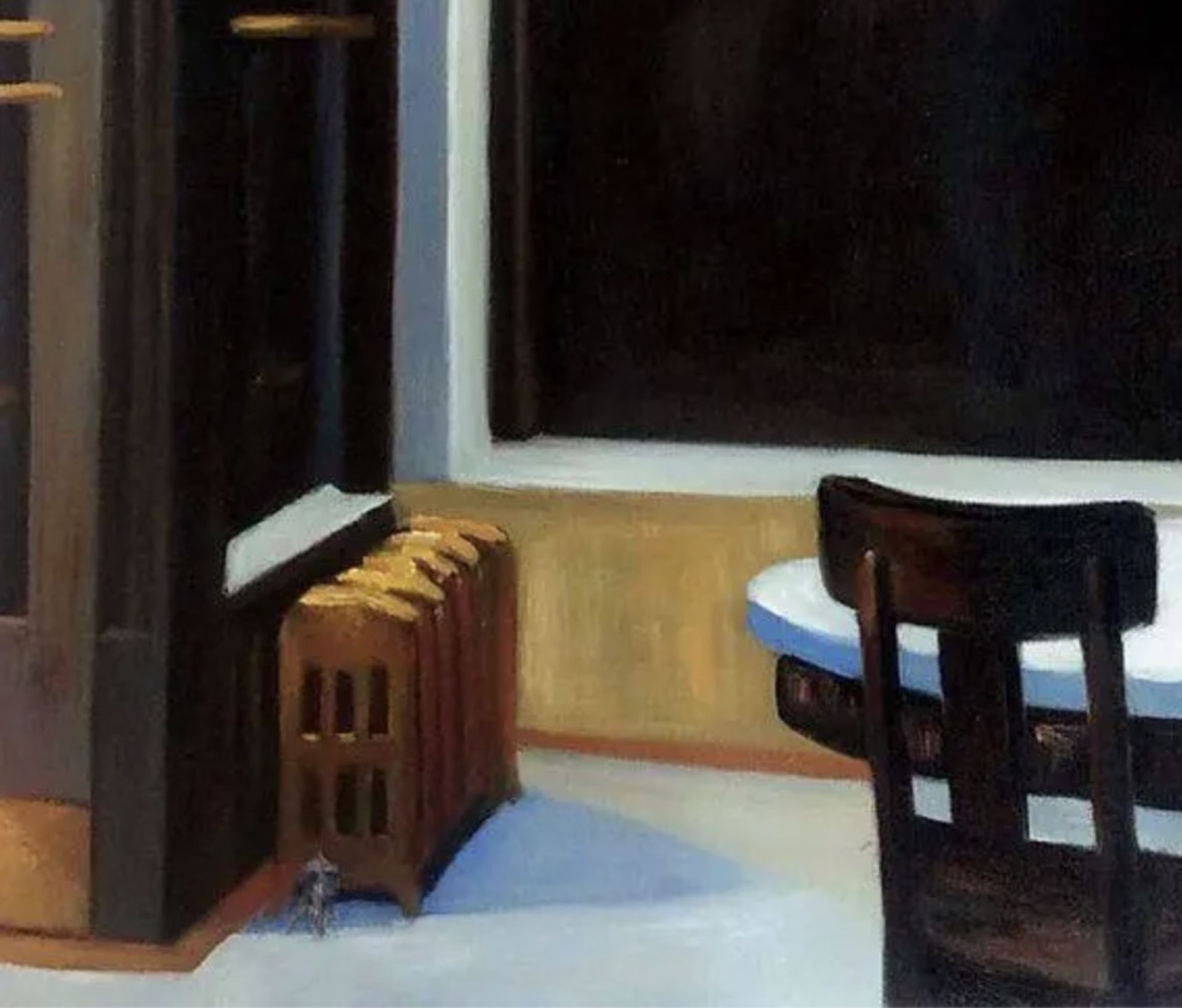 Edward Hopper "Automat" Oil Painting - Image 5 of 5