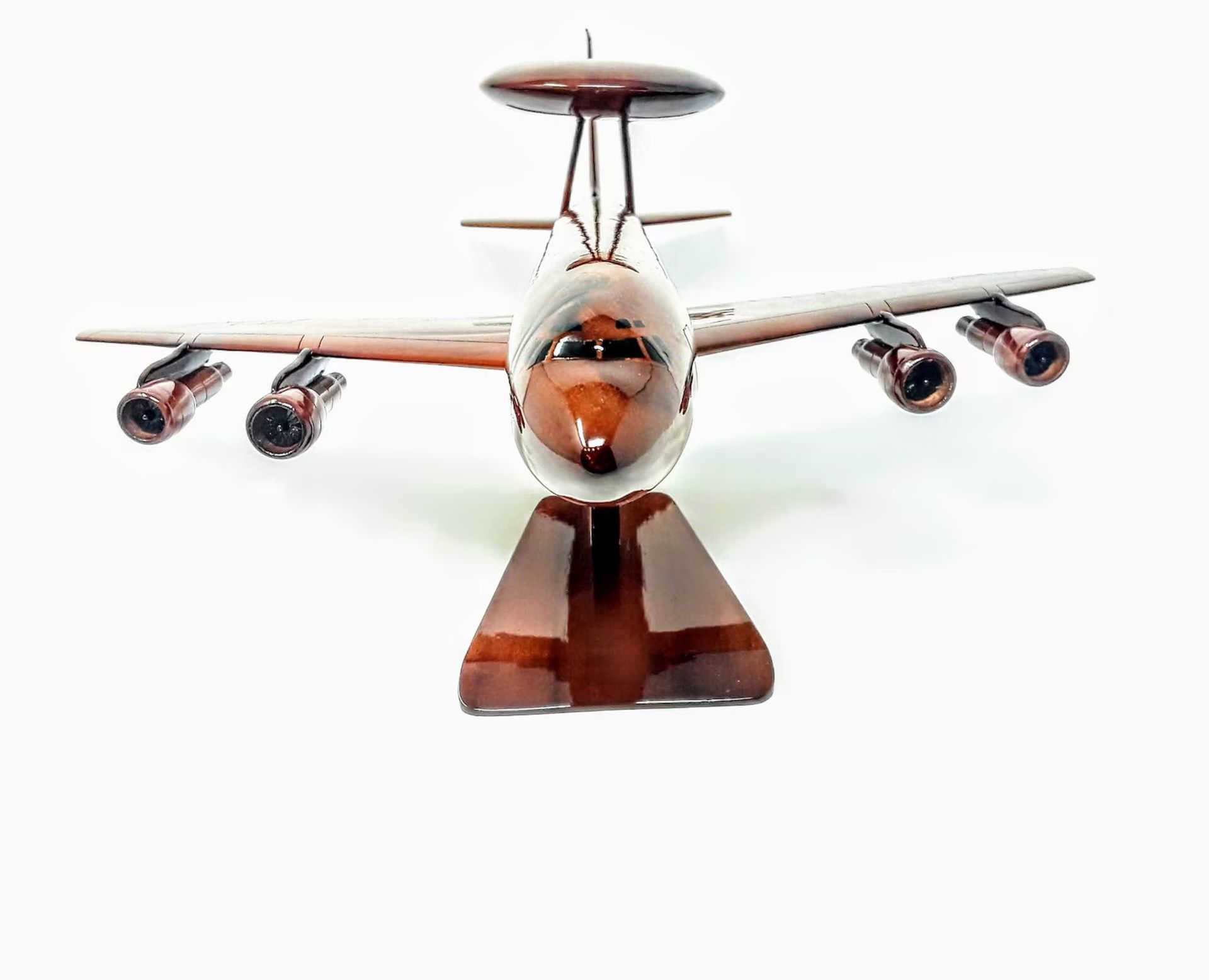 Boeing 707 "E3 AWACS" Wooden Scale Desk Display - Image 2 of 4