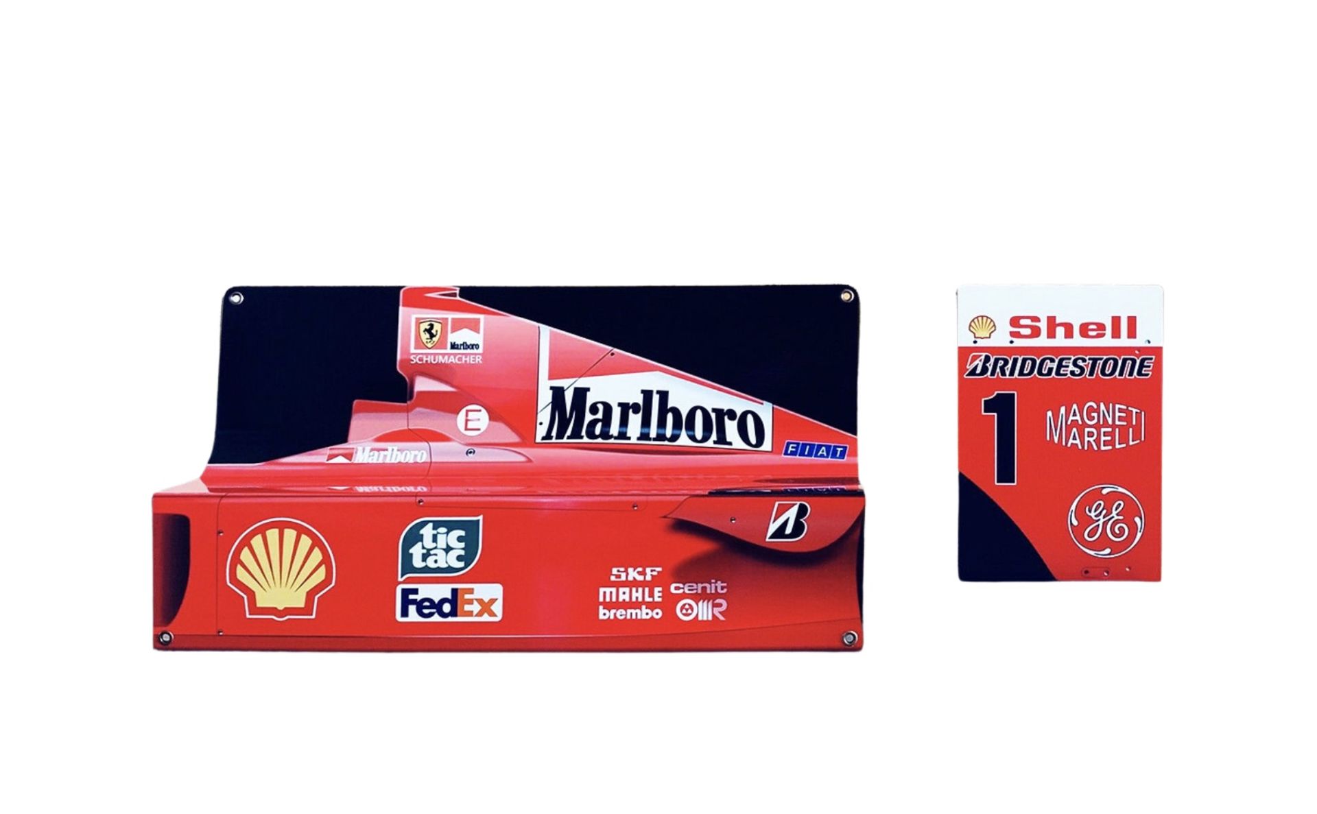 Ferrari Michael Schumacher F1 Aluminum Garage Wall Display