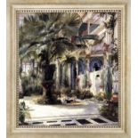 Karl Blechen "In the Palm House in Potsdam" Oil Painting