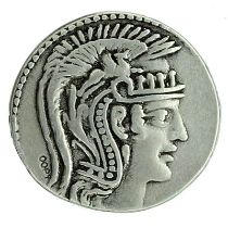 Athens Athena Owl Tetradrachm 135BC Coin