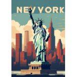 New York, New York Travel Poster