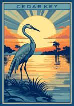 Cedar Key, Florida Travel Poster