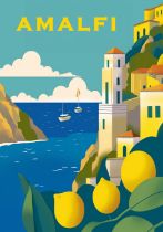 Amalfi, Italy Travel Poster