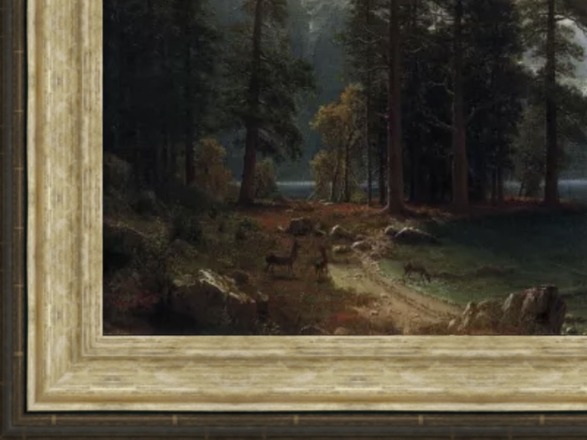 Albert Bierstadt "Sierra Nevada" Oil Painting - Bild 5 aus 5