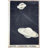 Keeps London Going Poster on Linen