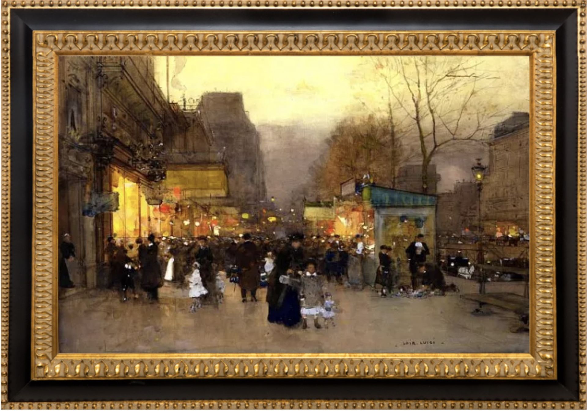 Luigi Loir "Untitled, Saint Martin" Oil Painting