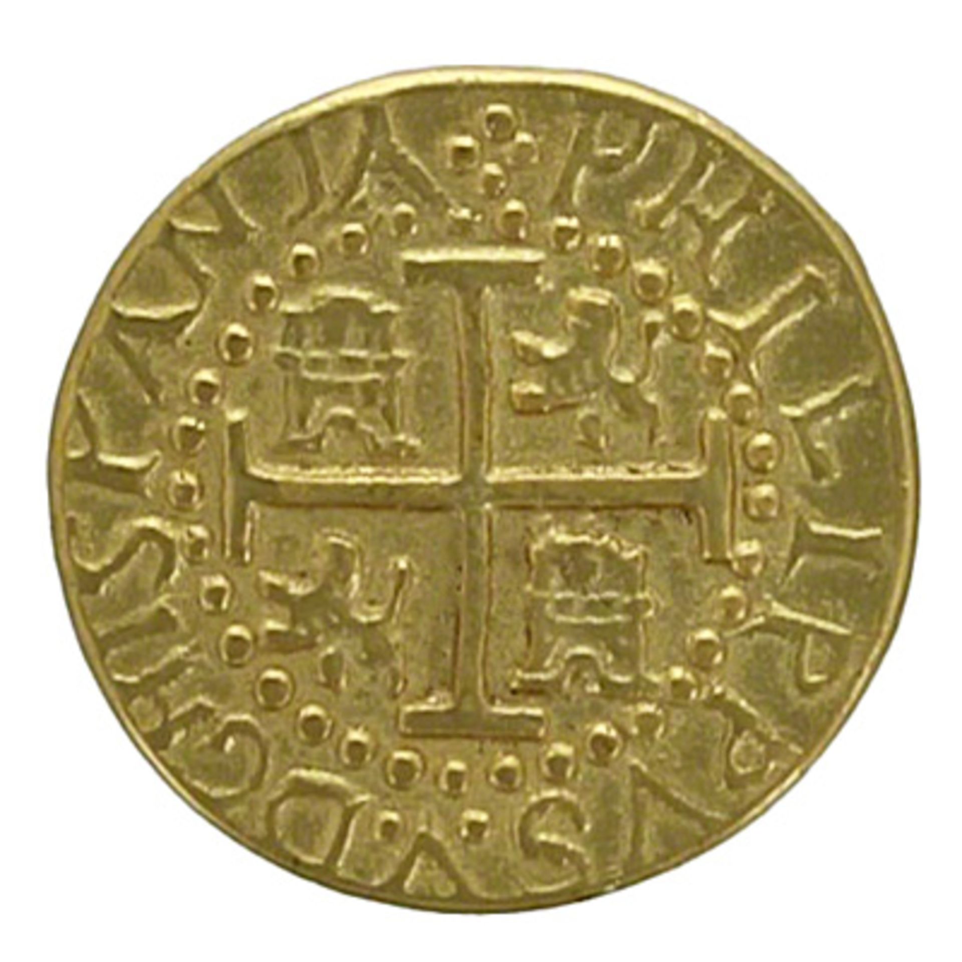 Spanish Cob, Escude Lima Peru 1712 Coin - Bild 2 aus 2