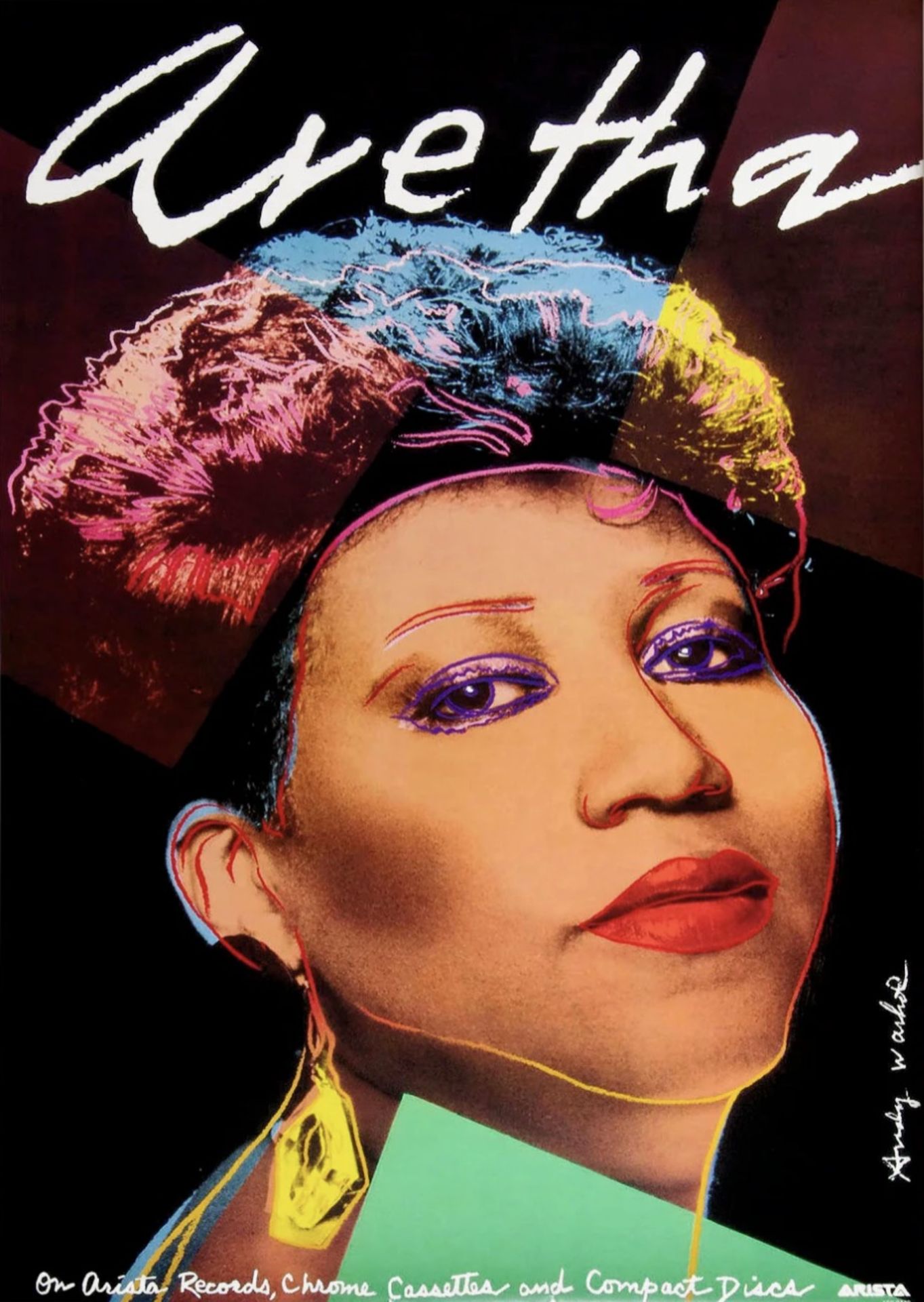 Andy Warhol "Aretha" Print