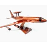 Boeing 707 "E3 AWACS" Wooden Scale Desk Display